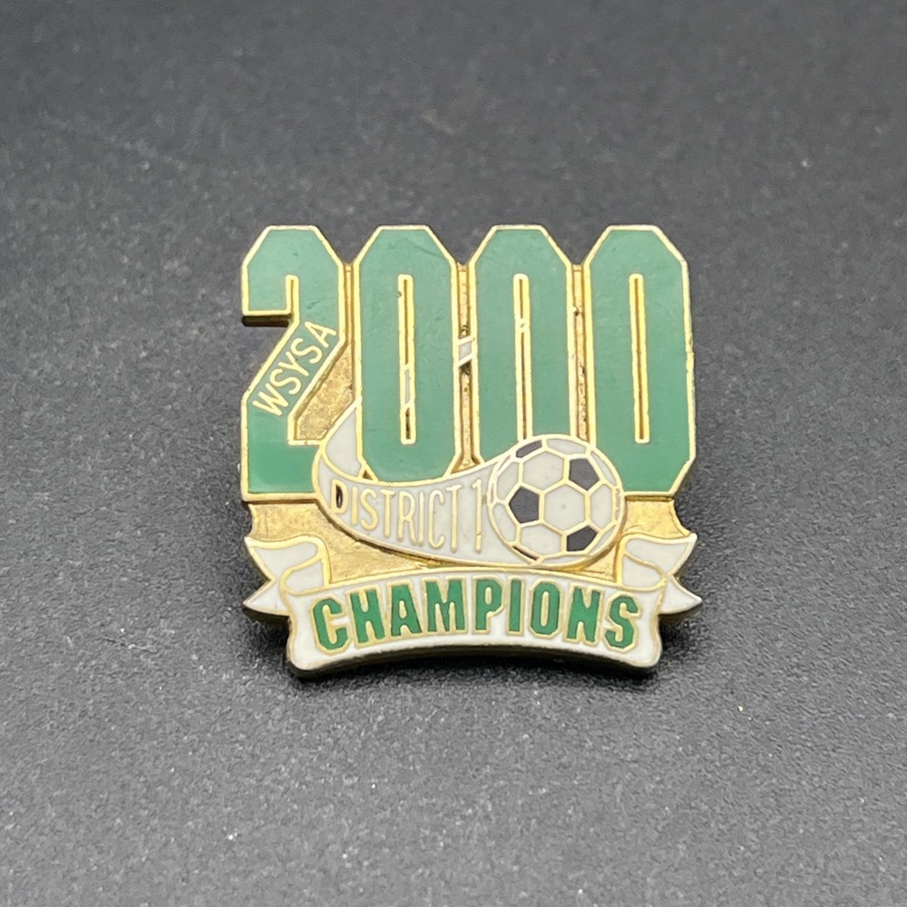 2000 WSYSA District 1 Champions Soccer Lapel Hat Pin